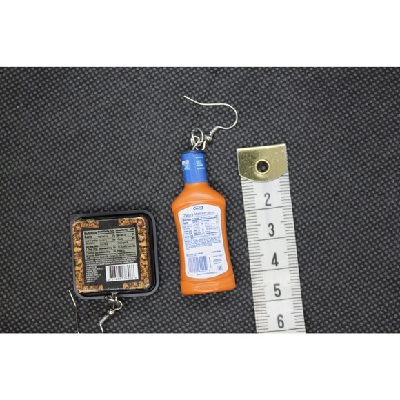 Mini Brands / Kraft Zesty Italian and Bacon crumble earrings - Picture 6 of 7